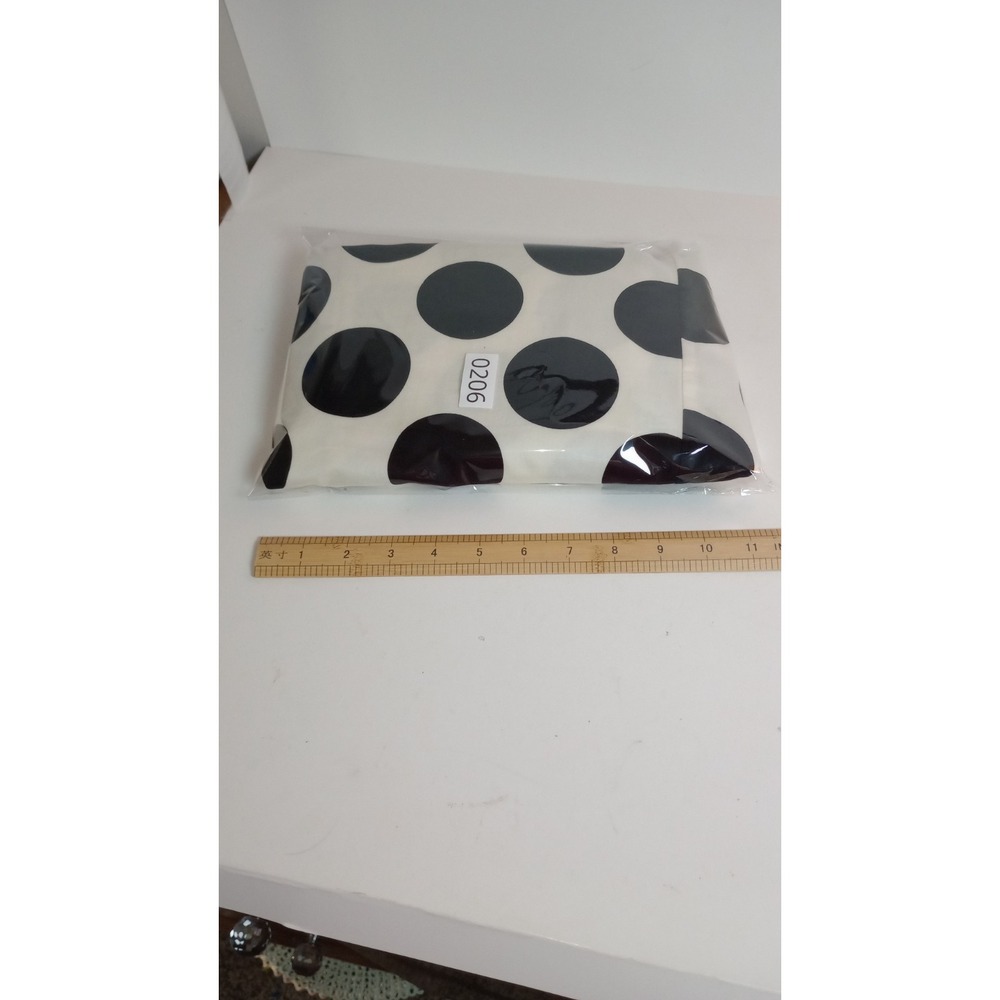 LOFT Womens White Black Polka Dot A-Line Dress Sleeveless Pockets Size 14 - Picture 10 of 10